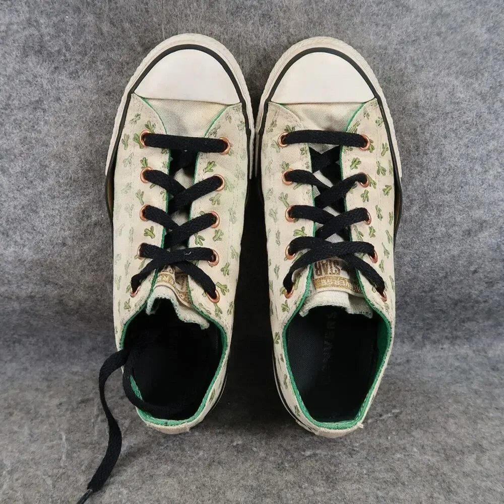 Converse Shoes Kids 2.5 Sneakers All Star Lace Up Cactus Print Low Active Casual